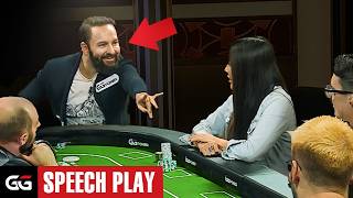 Daniel Negreanu TILTS his opponents with Speech Play  TOP Poker Moments [upl. by Ydok]