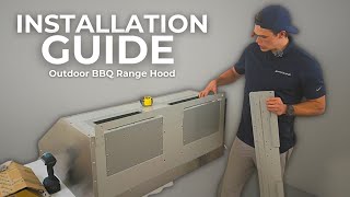 How To Install Your Outdoor Range Hood New Proline BBQ Series  BBQ Ultra [upl. by Teemus]