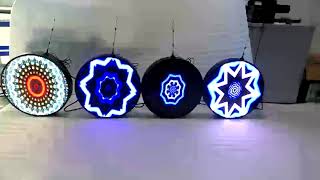 Double Sided Custom Round P4 LED Logo Sign [upl. by Leciram]