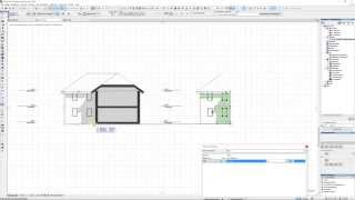 Archicad 19 mini Tut Schatten im Schnitt nur Fassadenteile [upl. by Angil106]