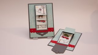 DIY  WasserfallKarte White Christmas  Stampin Up [upl. by Nnadroj]