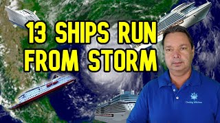 13 CRUISE SHIPS FORCED TO CHANGE DIRECTIONS FROM STORM [upl. by Ina747]