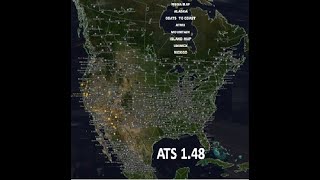 ATS 148  Descarga E Instala El Mega Mapa Coast To CoastAlaskaUnimexATMXMountainMéxico [upl. by Zavras]