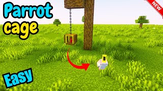 How to make parrot cage in Minecraft 120  Minecraft simple Bird Cage [upl. by Zul]