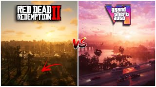 GTA 6 VS RDR 2 GRAPHICS COMPARISON [upl. by Vachell436]