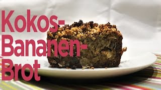 Bananenbrot mit Kokoschips und Pekannüssen amp Streusel Rezept [upl. by Gil]