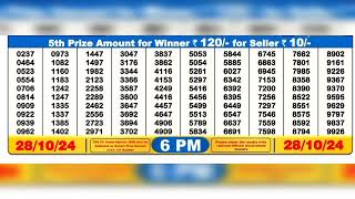 28102024600 baje ka result nagaland state lottery [upl. by Kere]