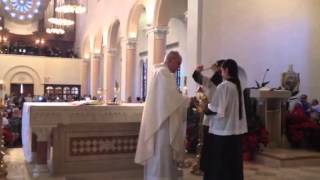 Andrea Bocelli singing at St Patrick in Christmas mass [upl. by Nwadrebma]