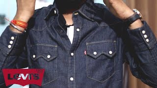 Levis Most Premium Denim Shirt Review ll Best Double Pocket Denim Shirt Levis Brand in Premimum Look [upl. by Novyert260]