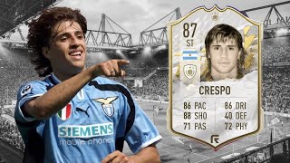 FIFA 22 ICON HERNAN CRESPO 87 PLAYER REVIEW  FIFA22 ULTIMATE TEAM [upl. by Annovoj]