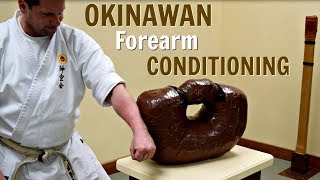 Okinawan Forearm Conditioning  Uechi Ryu Karate [upl. by Sirob]