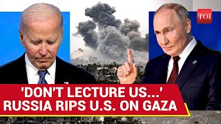 Shut Up You Hypocrite Russia Blasts US For Blocking ProPalestine Resolution  UNSC  Gaza [upl. by Downey]