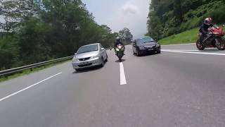 Pertempuran Wilayah Karak  RSV4 vs ZX10R [upl. by Annyahs]