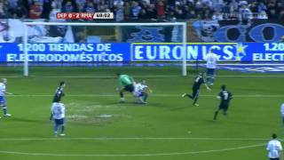 Primer gol de Benzema al Deportivo tras genialidad de Guti HD [upl. by Homovec]