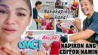 UNGOL PRANK ON OUR VIDEO EDITOR REYNANTE GRABE LAPTRIP [upl. by Ahsirtap]