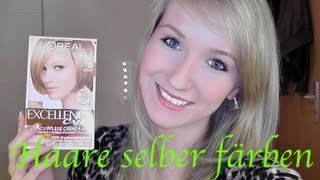 Haare SELBER Färben ♡ Einfach und schnell Zuhause  Tutorial [upl. by Elocon]