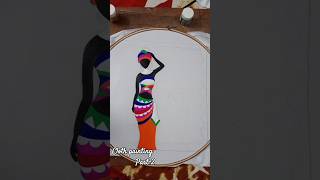 Cloth painting design 🎨🥰 shorts artbyupasonaShayArt PSRATHOUR [upl. by Cesar465]