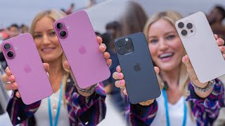 Hands on with the NEW iPhone 16 lineup [upl. by Aicenav]