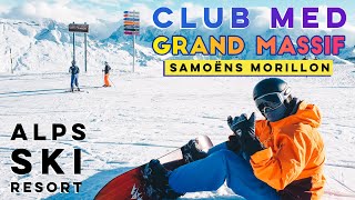 CLUB MED GRAND MASSIF  Ski Resort Tour Room Ski Rental Buffet and Snowboarding [upl. by Lehsreh65]