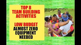 Top 8 Team building IdeasActivities  Almost Zero Equipment Needed [upl. by Valdis]