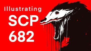 Illustrating a monster SCP 682 [upl. by Abel]