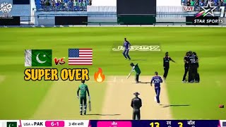 PAK v USA SUPER OVER WC24  Cricket 24 highlights [upl. by Irol]