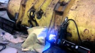 Alumatech marine line boring bore welding service [upl. by Acilejna29]