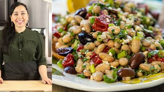 Mediterranean Lemony White Bean Salad [upl. by Araminta]