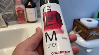 Celeb Luxury Viral and Gem Lites Colorwash Color Depositing Shampoo Review [upl. by Ahseyk285]