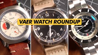 3 INCREDIBLE Watches for Your Daily Carry  VAER Field Diver amp Chrono [upl. by Philipps982]