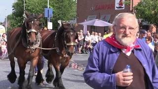 Horses giants and many people in the 725parade in Puurs [upl. by Eahsram24]