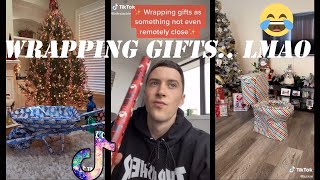 Wrapping Gifts as Not Even Remotely Close  Tiktok Compilation [upl. by Analed]