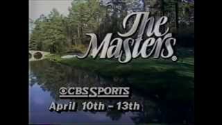 The Masters CBS spot from March 1986 [upl. by Nuahc]