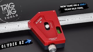 New take on a 100 year old tool Introducing the GLYDER 82 Combination Square from TrigJig [upl. by Annadal]