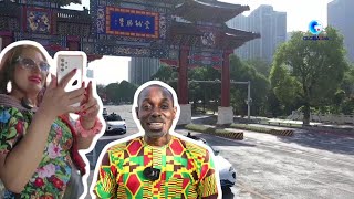 GLOBALink  African journalists experience driverless quottaxisquot in Chinas Chongqing [upl. by Glorianna]