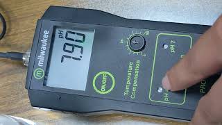 PH Meter MW101 Pro Portable meter Milwaukee Romania Full Calibration amp Operating Video [upl. by Kalvn]