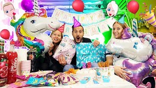 KAANS EINHORN GEBURTSTAGSPARTY Nina  Kathis Überraschung zum 29 Geburtstag [upl. by Sivraj]