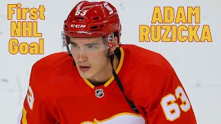 Adam Ruzicka 63 Calgary Flames first NHL goal Dec 7 2021 [upl. by Tiffanie132]