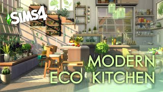 The Sims 4 Speed Build  Modern Eco Kitchen  Stop motion [upl. by Liamsi]