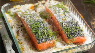 Recette  Gravlax de pavés saumon [upl. by Goodkin]