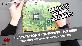 PlayStation 5 not turning on amp missing 33v  full diags amp testing ps5 repair [upl. by Lamori224]