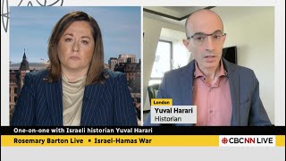 Yuval Noah Harari amp Rosemary Barton  Israels war with Hamas [upl. by Amathiste348]