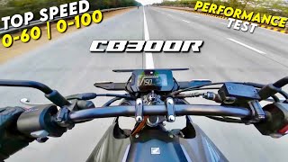 2024 New Honda CB 300R  Top Speed  0 to 60  0 to 100  1st to 6th All Gears Top Speed [upl. by Oremodlab985]