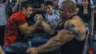 80kg Armwrestler vs 130kg Bodybuilder [upl. by Ahsiuq]