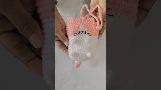 Cute Cat pouch 🐱 trending crochet shortsfeed [upl. by Delastre929]