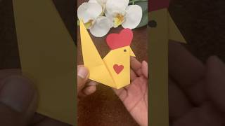 Cómo hacer un gallo de papel  A paper roster [upl. by Arytal]