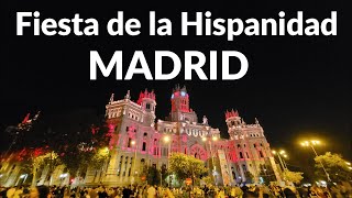 Madrid festeja su FIESTA NACIONAL  el dia de la hispanidad  12 de octubre de 2023 4K [upl. by Aeiram]