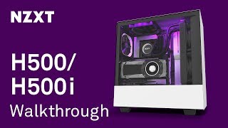 NZXT H500 amp H500i Walkthrough  All About Our New Compact ATX MidTower Case [upl. by Viafore]