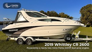 Coastal Boat Sales 2019 Whittley CR 2600 [upl. by Adnalor]