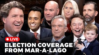 Tucker Carlson Election Night LIVE From MaraLago With Special Guests [upl. by Seuguh]